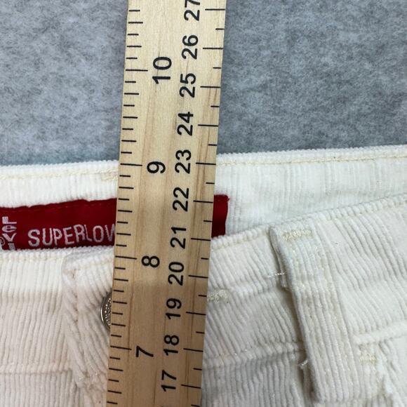 Levi's Superlow Stretch WMNS 7 JR M White Bootcut Slim Fit 76489 DJ 015 Ankle - Picture 6 of 14